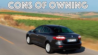 What are the cons of owning a Renault Fluence?