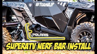 Polaris RZR SuperATV Nerf Bar Installation - How to DIY Video #TeamAJP