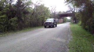 DODGE 2500 CUMMINS BURNOUT WITH BANKS MONSTER EXHAUST PART 1