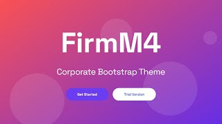 Mobirise Corporate Bootstrap Theme | FirmM4