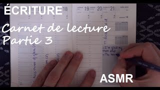 ASMR français - Écriture : Carnet de lecture - Trimestre 2 de 2024 - Partie 1