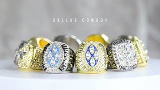 NFL 1971 1977 1992 1993 1995 Dallas Cowboys Super Bowl Champion Ring Wholesale 5 Piece Set