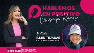 Entrevista en el programa HABLEMOS EN POSITIVO con Crusmila Ramos 9/8/2023