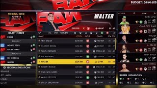 I went back to WWE2K22 to see how much the draft has changed...