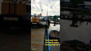 Proses Olagerak keluar dari dermaga kayu#shortvideo