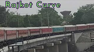 Most Beautiful Curve At Rajkot || Aji River || Shri Mata Vaishno Devi Katra-Jamnagar SF Express