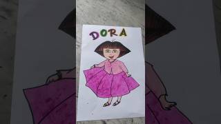 DORA easy Drawing | Dora | Cartoon #doraeasydrawing #doracartoon #favroutcartoon #shorts