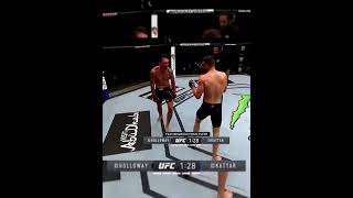 Max holloway slipping Calvin kattars punches without looking😲