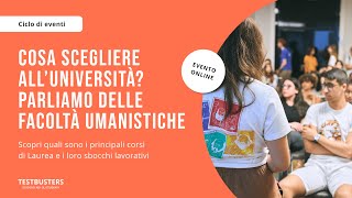 Cosa fare all'Università - Area umanistica