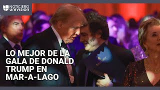 Trump se reúne con Sylvester Stallone, Javier Milei y otras celebridades en Mar-a-Lago