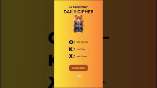 Hamster Kombat Daily Combo, Daily Cipher 19 September 100% working