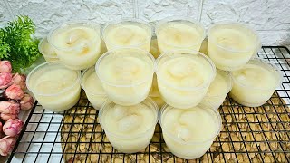 Simple & Anti Ribet || Puding Silky Leci || Sajian penutup acara keluarga di rumah || Ide Jualan