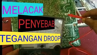 UNTUK PEMULA MELACAK KERUSAKAN TV POLYTRON  LAMPU INDIKATOR KEDIP KEDIP