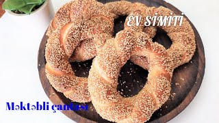 Simiti evdə hazırla, qənqətli! Məktəbli çantası. Simit necə hazırlanır/How to cook Turkish "Simit"?