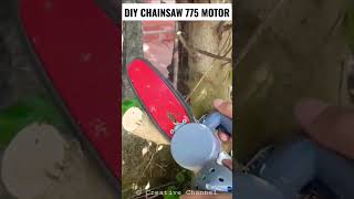 DIY Chainsaw 775 motor at home #shorts #775motor #diy #how