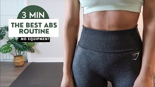 THE BEST 3 MIN ABS WORKOUT l Tone & Tighten Abs Routine!