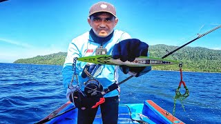 JIGGING 850 GRAM IKAN BESAR KEDALAMAN 490 METER