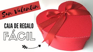 ♥️ CAJA con forma de CORAZÓN con cartón corrugado - Manualidad FÁCIL - Regalo San Valentín - DIY