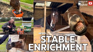 STABLE ENRICHMENT! Entertaining your horse this Winter!