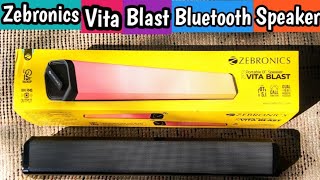 Zebronics Vita Blast Bluetooth Speaker Full Review | Gadgets