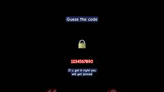 Guess the code #roadto2k #subscribe #comment #shorts