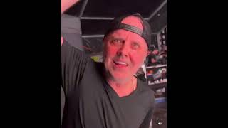 Lars Ulrich say thank you to the Europe Fans