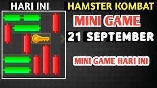 CARA MEMBUKA KUNCI MINI GAME HAMSTER KOMBAT HARI INI 21 SEPTEMBER 2024 | HAMSTER KOMBAT MINI GAME