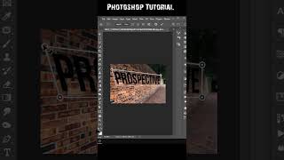 Realistic Perspective Text Photoshop#shorts