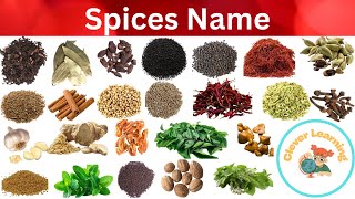 Spices name and picture in English