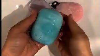 mushy soap ASMR SOAKED SOAP Soaked soap satisfying smile video asmr #satisfying 🤩 @SamaYama 2