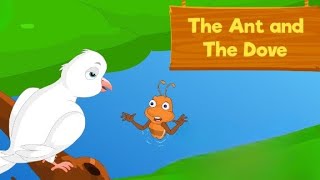 "The Ant 🐜 and The Dove 🕊️" Aesop's fable 🧚🏻‍♀️ Quiz added | Moral short story 📚 Kidloland story