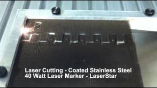 LaserAge: Laser Cutting of Coated Stainless Steel