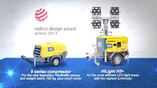 Atlas Copco portable compressors & LED light tower receive prestigious Red Dot Design Awards   You