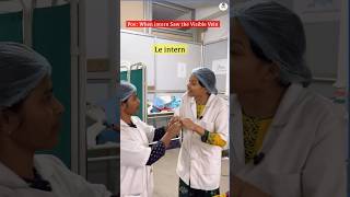 When intern saw the visible vein | Entertainment | Health Sector #shorts #medical #bscnursing #viral