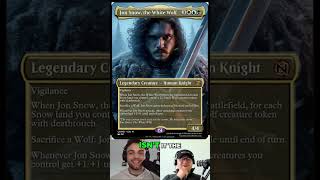 Jon Snow, The White Wolf! #youtubeshorts #mtg #gameofthrones