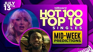 MID-WEEK PREDICTIONS | Billboard Hot 100, Top 10 Singles | July 13th, 2024