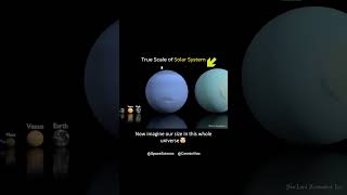 TRUE Scale of our Solar System 🥶🤯 #shorts #interesting #comparison #space