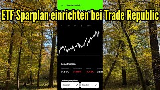 Trade Republic ETF Sparplan einrichten Tutorial