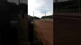 Поезд Гродно - Минск на о. п. " Крыжоýка ". Беларускi Патрыёт.