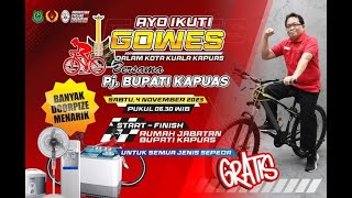 Start-Finish Gowes Bersama Pj. Bupati Kapuas | Gowes dalam Kota Kapuas | Fun Bike