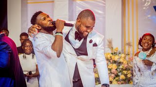 See How Ebuka Songs Surprised Femi Babs (Zualakate) On His Wedding Day To Miracle Babs