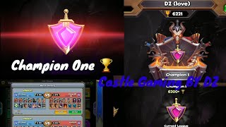 Castle Crush -- Champion One 🏆 Gameplay 😱😱 Best Rush Deck 💥💪@castlegamingbydz