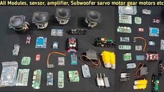 All Modules, sensors,BMS,Class D amplifier,MP3 module,subwoofer, woffer etc.