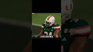 SR Dontae Little gets Canes within 10 in Natty. #collegefootball25 #collegefootball #miamihurricanes