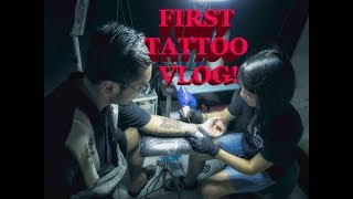 First Tattoo Vlog/ Si ate Tere mag papaTATTOO?