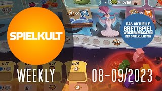 Weekly 08-09/2023 // Brettspiel-Reviews, Spieletreff, Vorschau