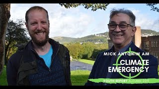 Mick Antoniw AM interview with Caspar Harris on climate emergency