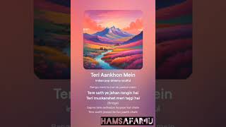 Teri aankhon mein hai Jo sapne mere hindi lyrics official song 2024