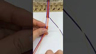 make a six color thread outstanding friendship bracelet #shorts #youtubeshort #macramebracelet #art