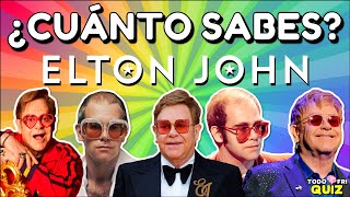 ¿Cuánto Sabes de "ELTON JOHN"?👨‍🎤🎤🕶️ Quiz/Test/Trivia